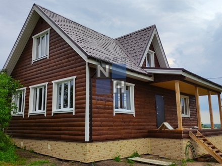 Каркасный дом с просторной верандой в Ярославле