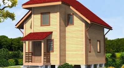 Проект деревянного дома Каркасный дом КД-2 в Ярославле