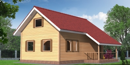 Проект деревянного дома Каркасный дом КД-3 в Ярославле