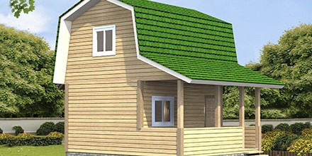 Проект деревянного дома Каркасный дом СД-12 в Ярославле