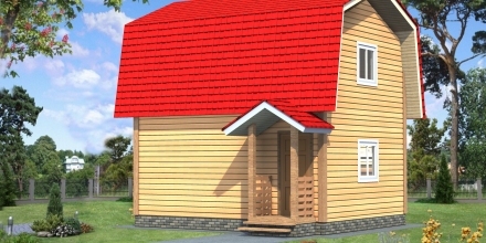Проект деревянного дома Каркасный дом СД-09 в Ярославле